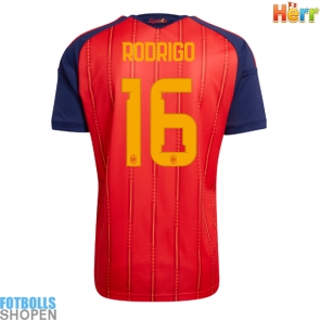 Billiga Spanien Rodri Hernandez #16 Hemmatröja VM 2026 Kortärmad